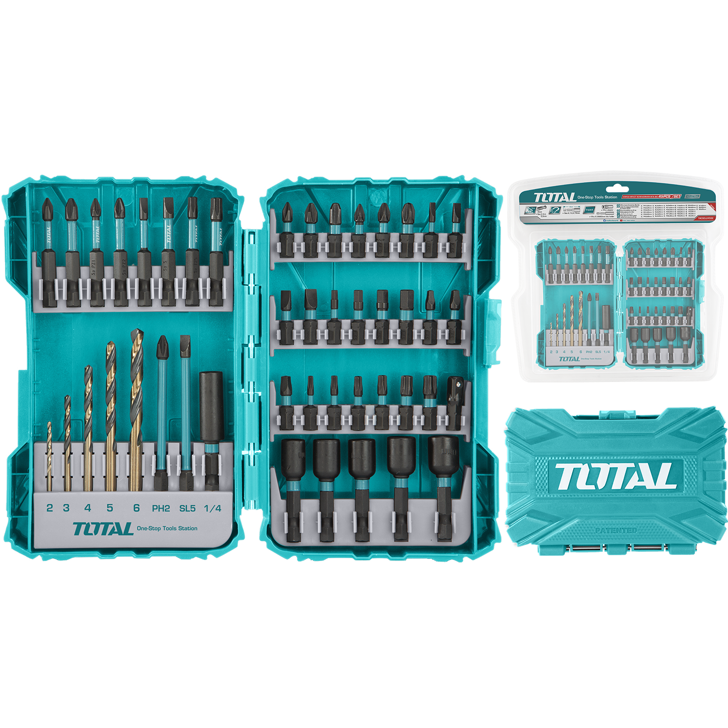 Total 45 Parça Bits Uç Seti / TACSDL24502