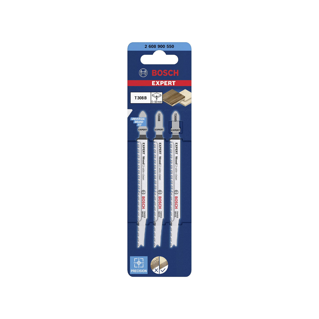 Bosch Expert T 308 B 3'lü Ahşap Dekupaj Testeresi 2608900550