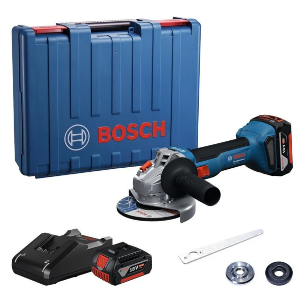 Bosch GWS 18V-8 2x4.0 Ah Akülü 125 mm Taşlama Makinesi 06019N9020