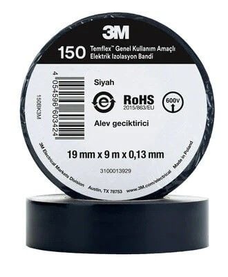 Siyah 3M İzole Bant (Elektrik Bandı)