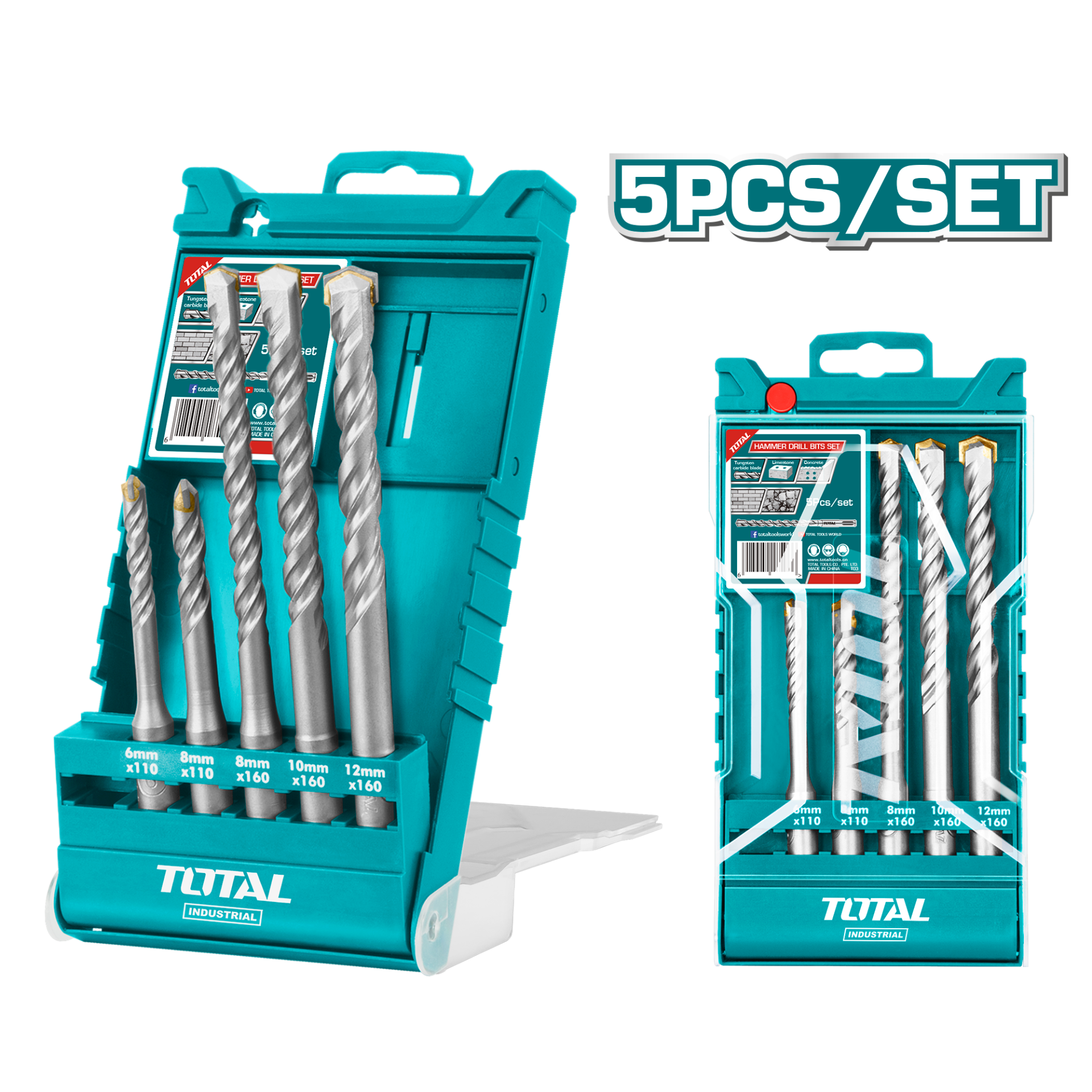 Total SDS Plus 5 li Matkap Ucu Seti / TAC190501