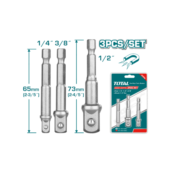 Total Soket Adaptörü 1/4 - 3/8- 1/2 / TAC273651