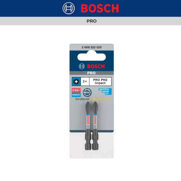 Bosch Pro Impact PH2 55 mm Yıldız Vidalama Ucu 2'li 2608522520
