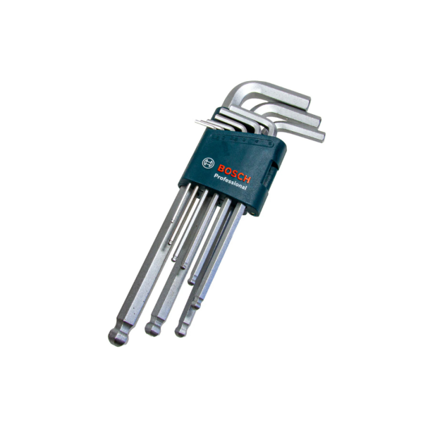 Bosch Professional Alyan Anahtar Takımı Hex 9 Parça - 1600A01TH5