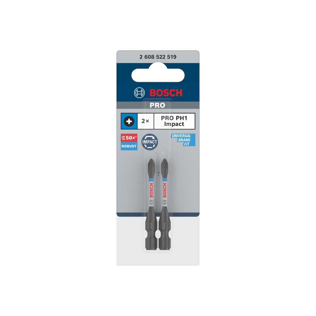Bosch Pro Impact PH1 55 mm Yıldız Bits Uç 2'li 2608522519