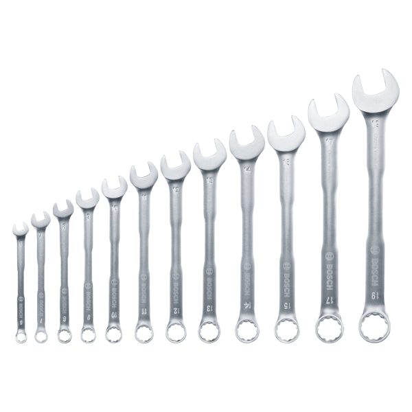 BOSCH 12 Parça Kombine Anahtar Takımı 6-19 mm - 1600A02Z9D