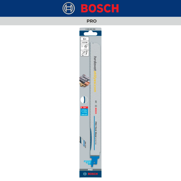 Bosch S 1237 HBF Panter Testere Bıçağı (300 mm / 5 Adet / 4 - 12 mm) - 2608659000