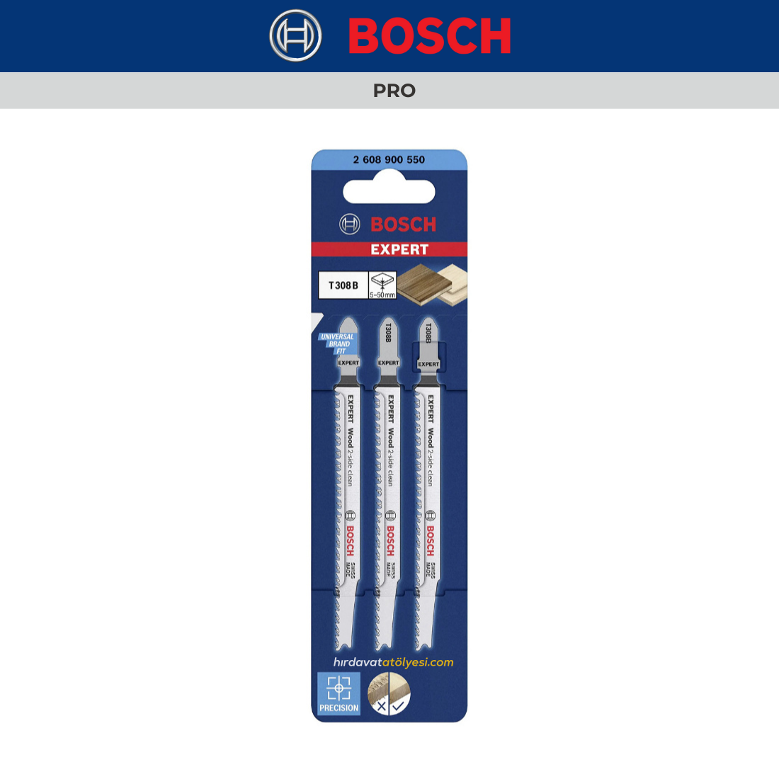 Bosch Expert T 308 B 3'lü Ahşap Dekupaj Testeresi 2608900550