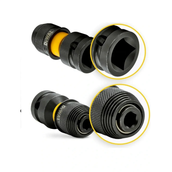 Dewalt DT7508-QZ 1/4'' Hex ile 1/2'' Kare Darbeli Anahtar Adaptörü