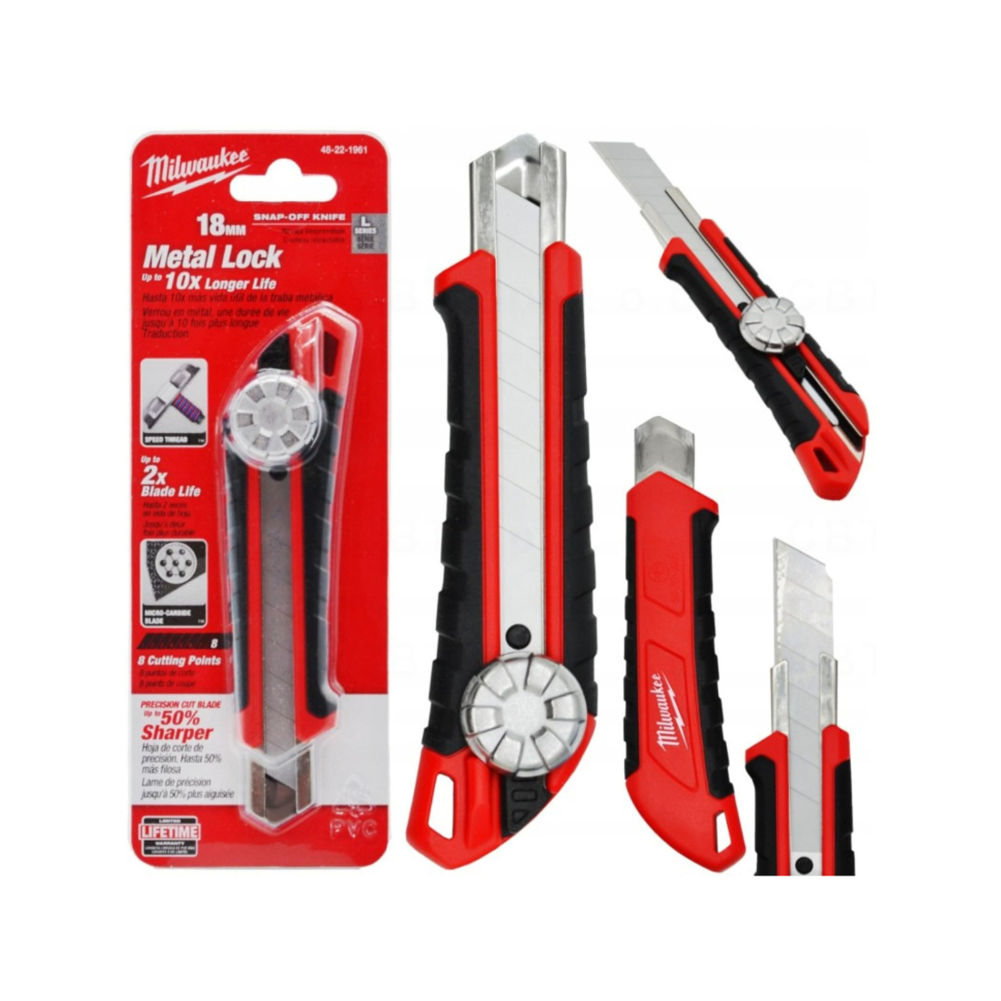 Milwaukee T48221961 18 mm Ağır Hizmet Tipi Maket Bıçağı